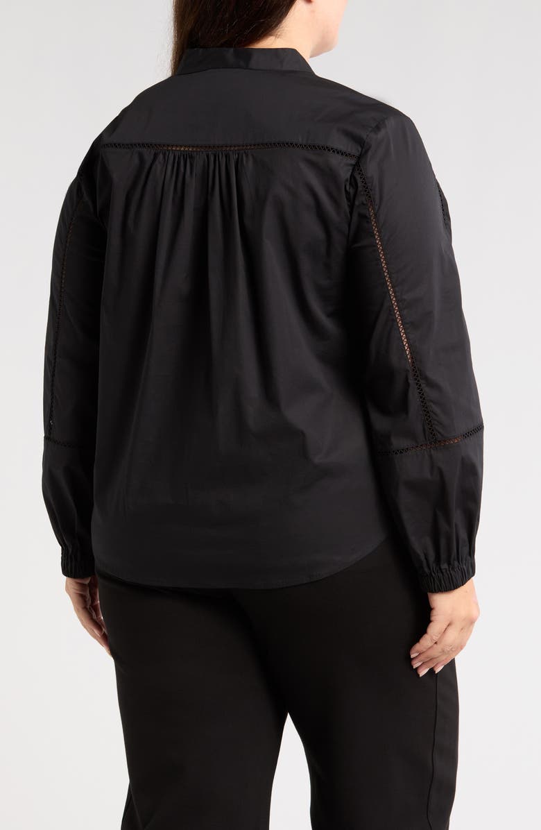 Universal Standard Saint Honoré Stretch Cotton Poplin Top, Alternate, color, 