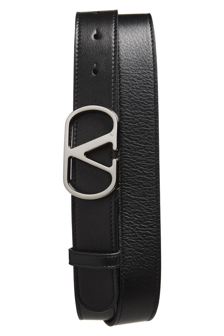 VLOGO Signature Belt, Main, color, BLACK
