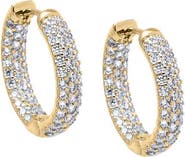 BY ADINA EDEN CZ Classic Pavé Hoop Earring