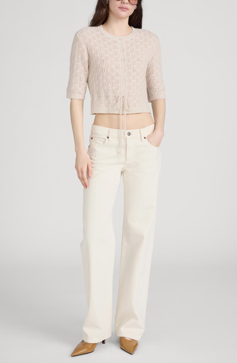 FRAME The Saturday Low Rise Relaxed Straight Leg Jeans, Alternate, color, Shell