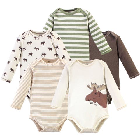 5Pk Long Sleeve Organic Bodysuits (Baby)