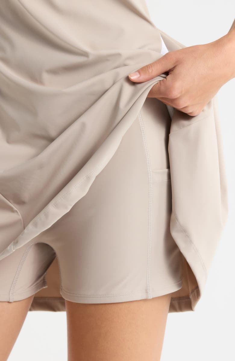 Swannies Millie Polo Dress & Shorts Set, Alternate, color, Tan