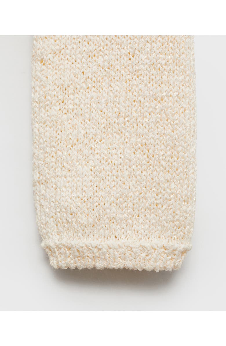 MANGO Manzana Crewneck Sweater, Alternate, color, Ecru