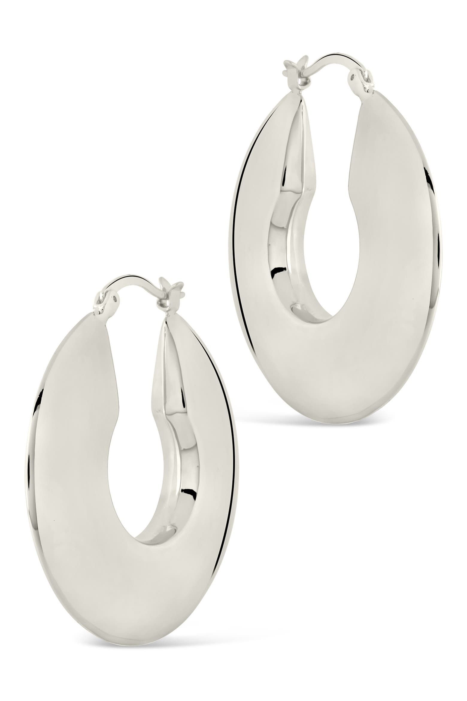 Paige Flat Tube Hoop Earrings (Women) | Nordstromrack