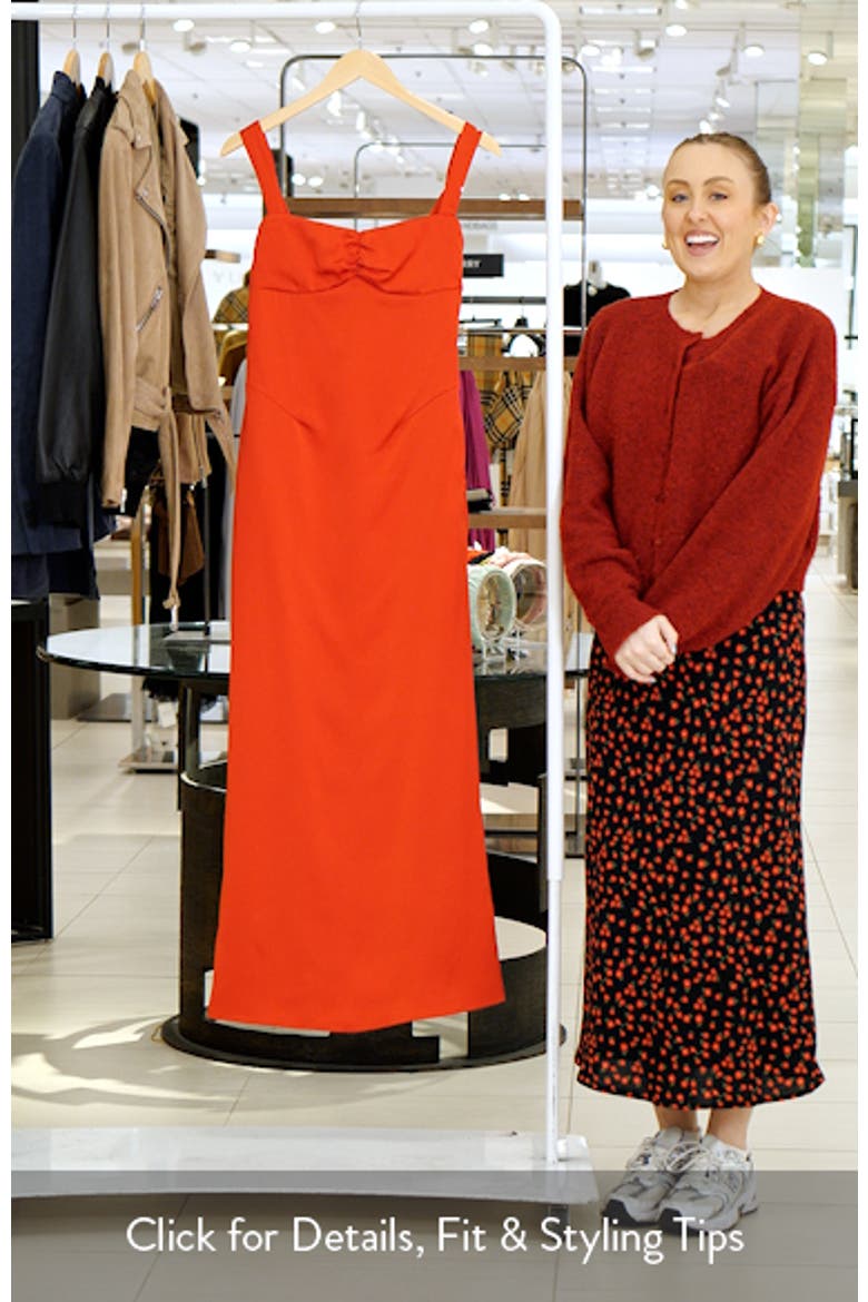 Strauss Satin Maxi Dress video