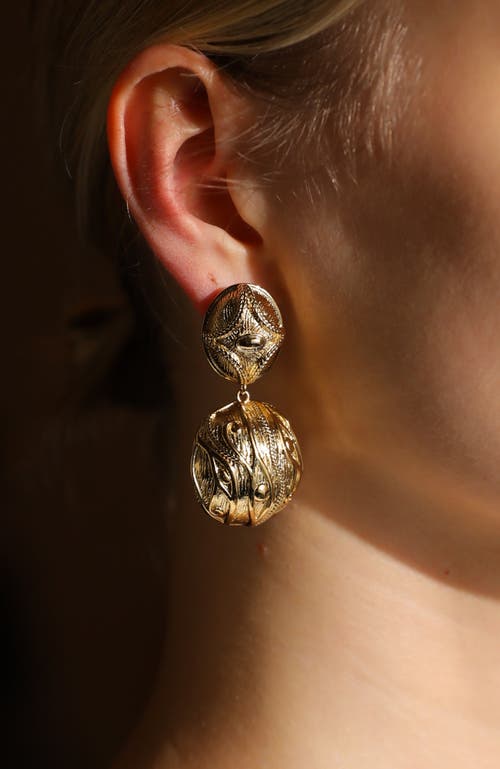 Rc Retro Chic Amulet Eye Earrings In Gold