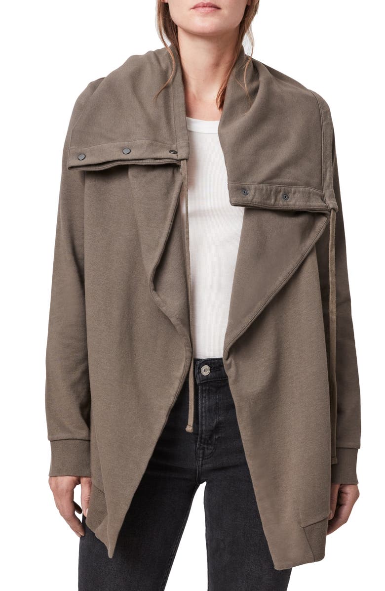 AllSaints Brooke Knit Jacket, Main, color, 