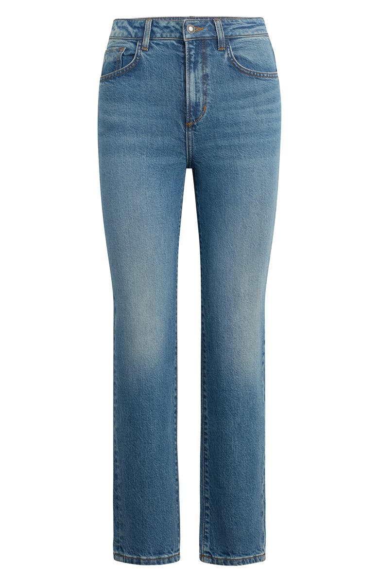 Favorite Daughter The Valentina Super High Waist Ankle Straight Leg Jeans, Alternate, color, Alton