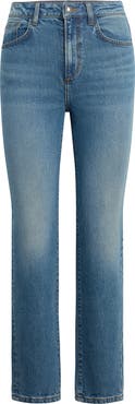 Favorite Daughter The Valentina Super High Waist Ankle Straight Leg Jeans