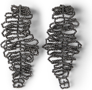 Brunello Cucinelli Sculptured leaf earrings