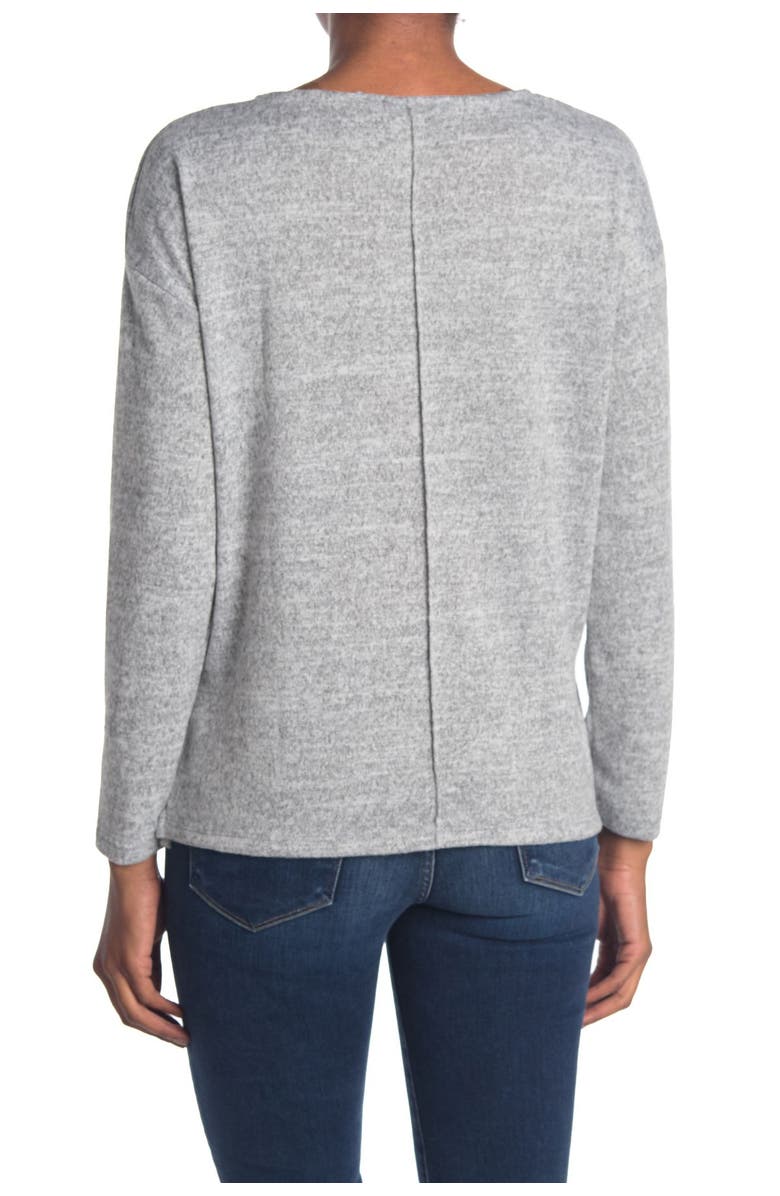 Cotton Emporium Seam Front Cozy Crew Neck Sweater, Alternate, color,