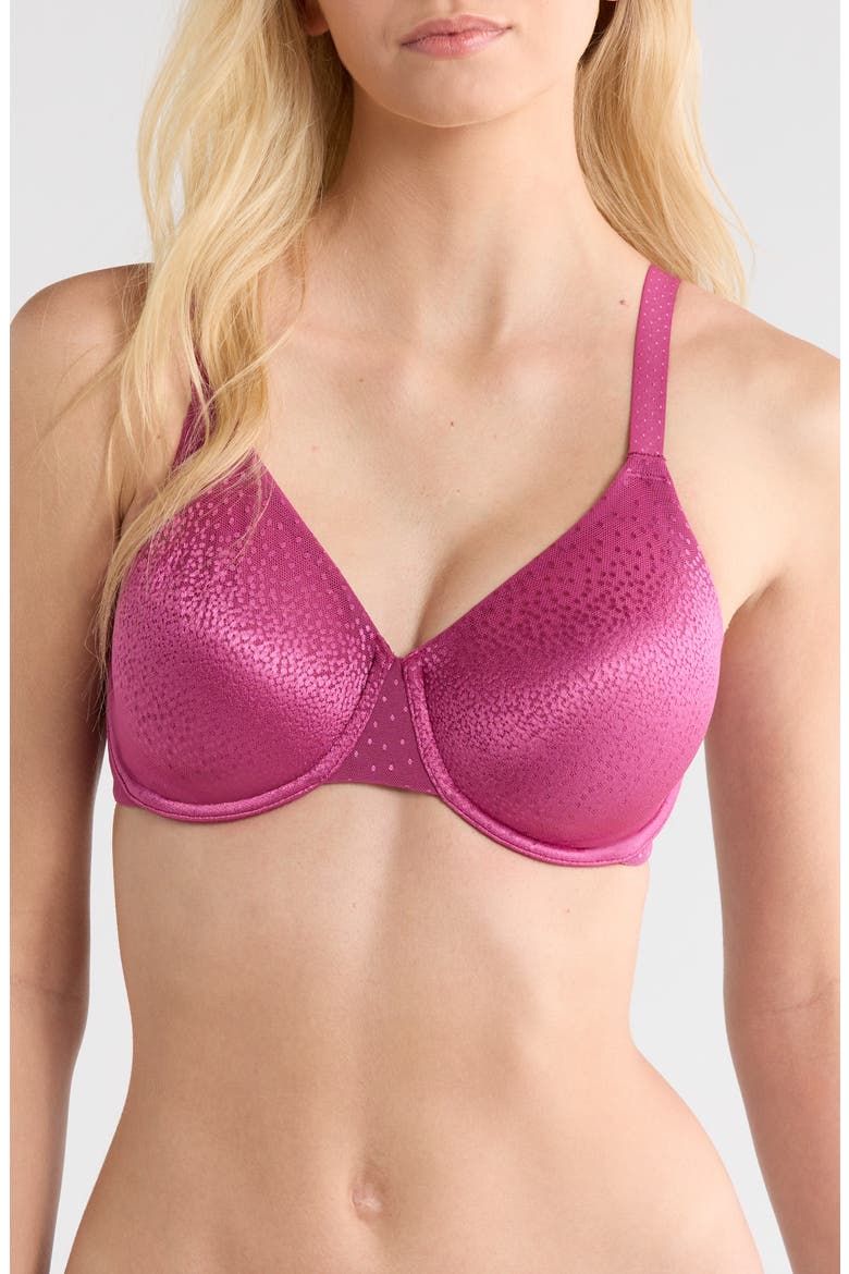 Back Appeal™ Smoothing Underwire Bra, Main, color, RASPBERRY COULIS