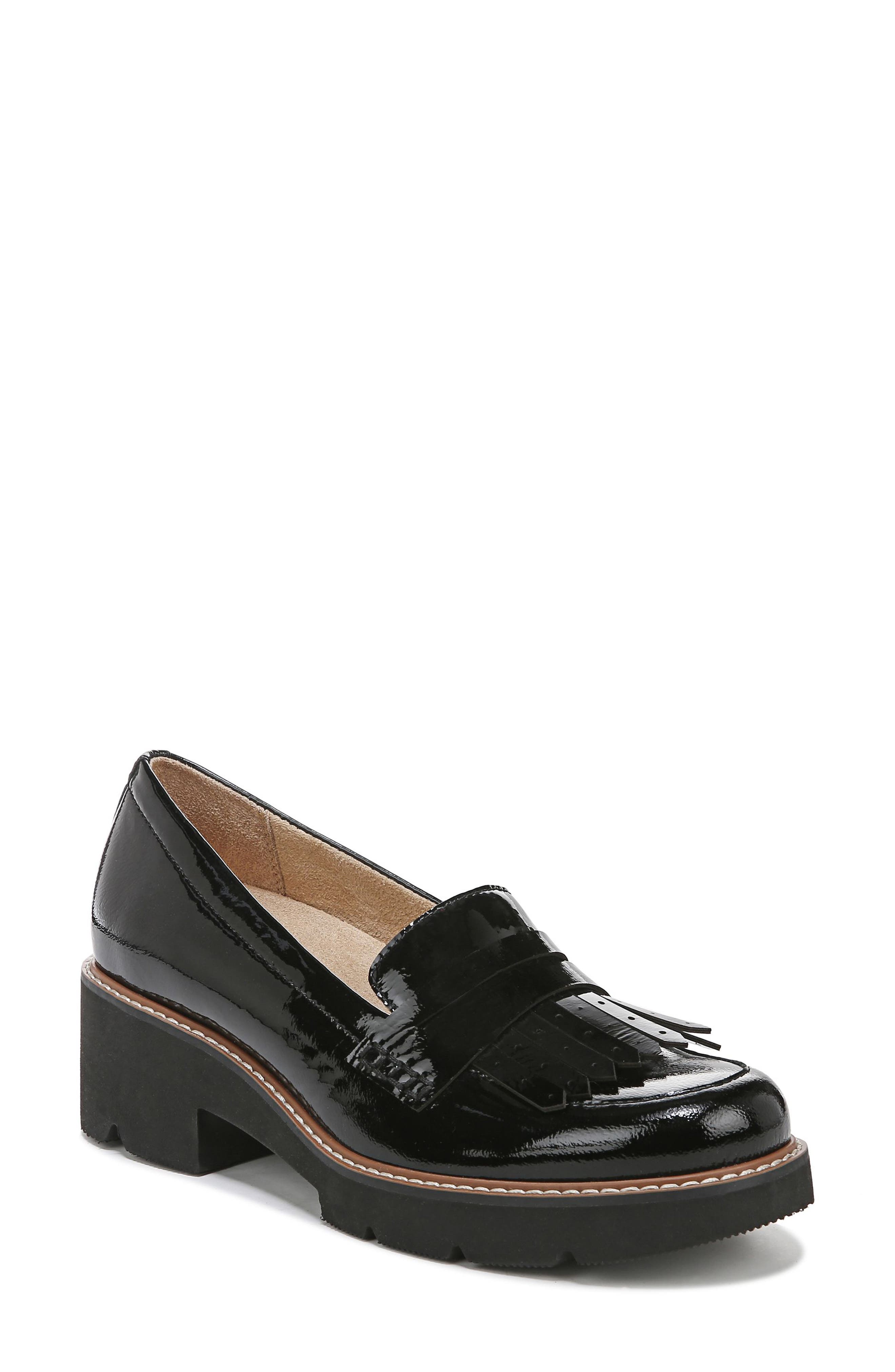 Naturalizer Darcy Fringe Leather Loafer, Main, color, 