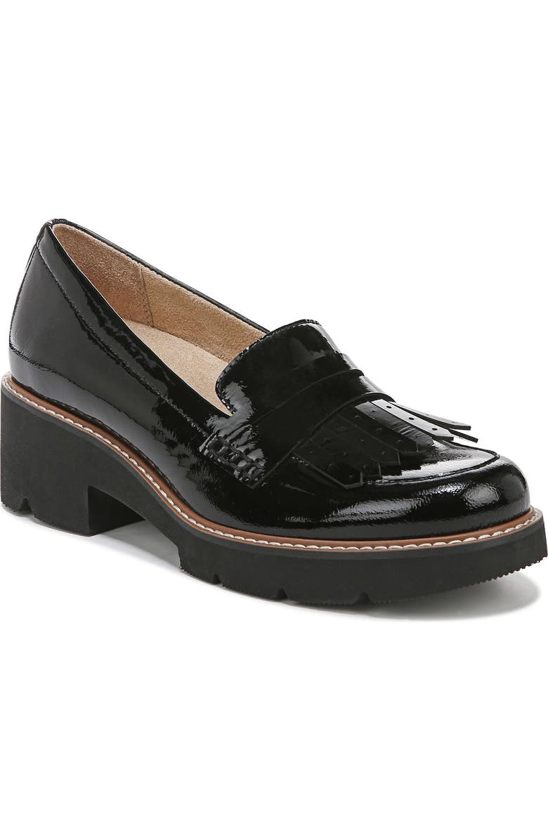 Naturalizer Darcy Fringe Leather Loafer, Main, color,