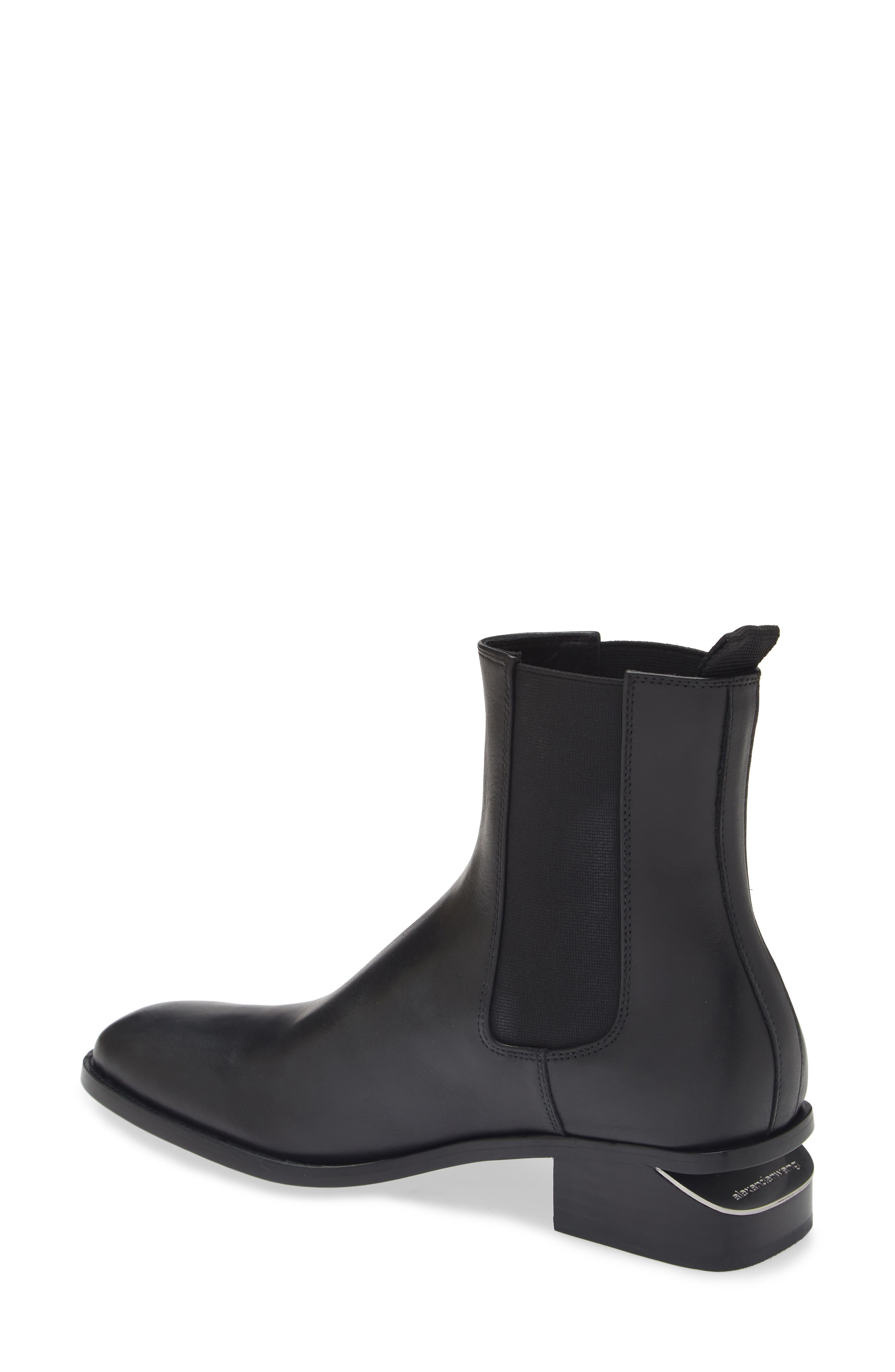 Alexander Wang Kane Cutout Chelsea Boot, Alternate, color, Black