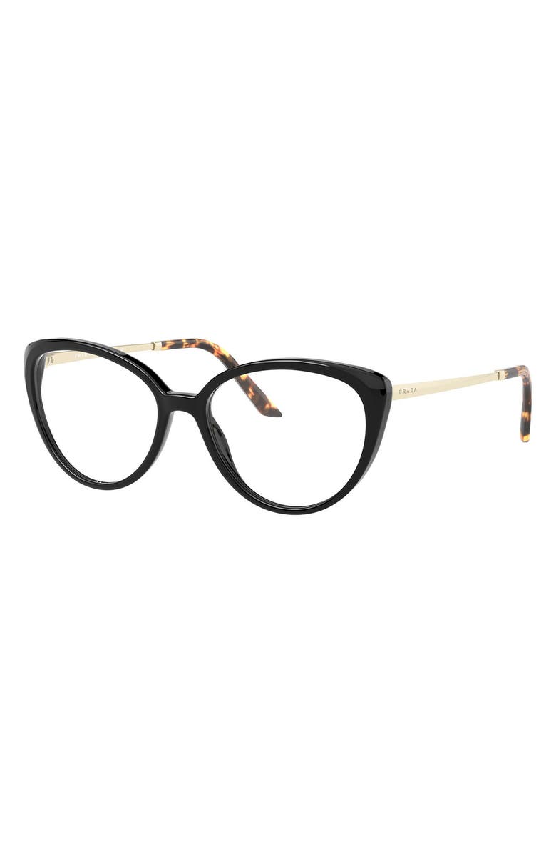 Prada 53mm Cat Eye Optical Glasses, Alternate, color,