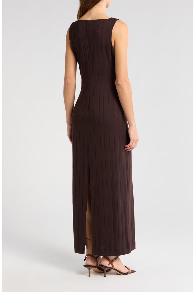 Marie Wide Rib Tank Maxi Dress, Alternate, color, ESPRESSO