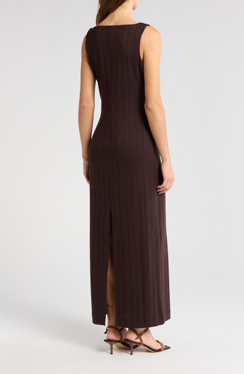 rag & bone Marie Wide Rib Tank Maxi Dress, Alternate, color, Espresso