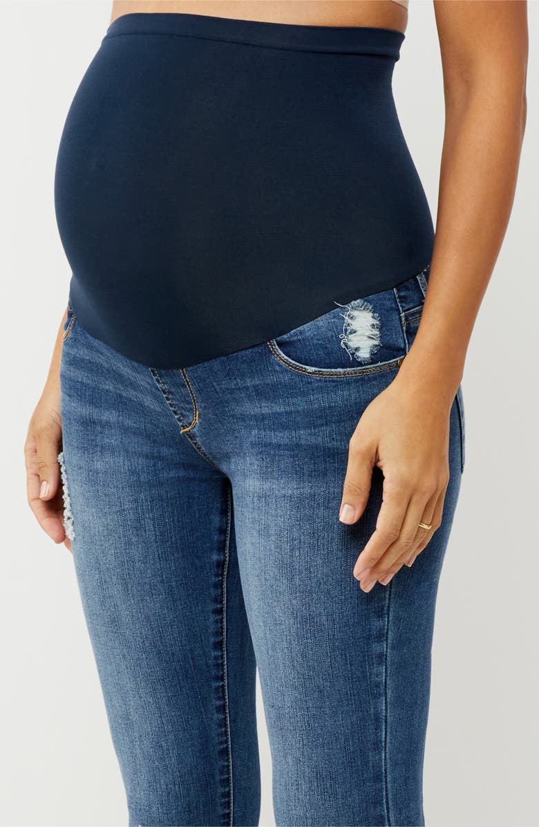 Articles of Society Sarah Maternity Skinny Ankle Jeans, Alternate, color, 