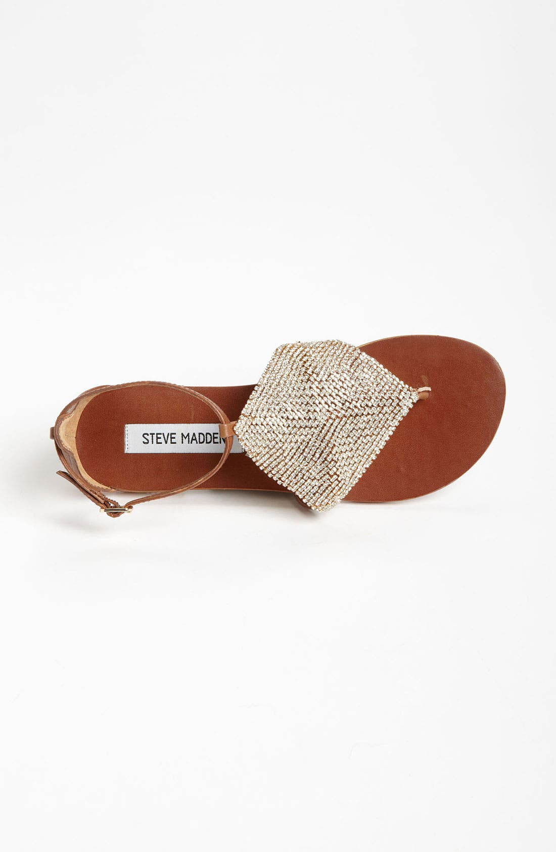 'Shineyy' Sandal, Alternate, color, GOLD/ COGNAC