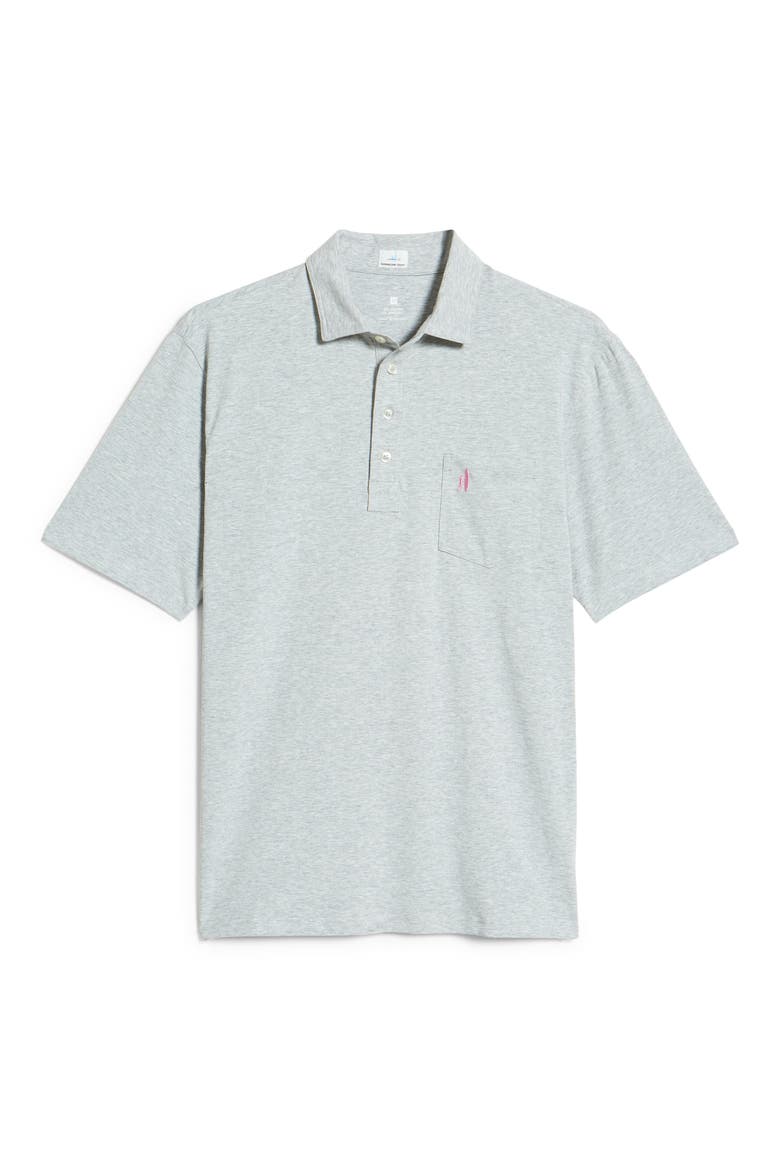 Heathered Original Regular Fit Polo, Alternate, color, GRAY