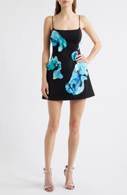 Acler Parrfold Floral Sleeveless Minidress