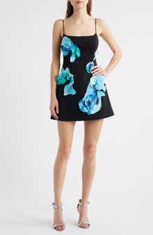 Acler Parrfold Floral Sleeveless Minidress