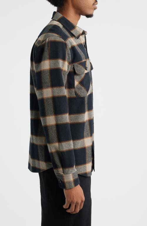 Brixton Bowery Standard Fit Plaid Heavyweight Cotton Flannel Button-up Shirt In Multi