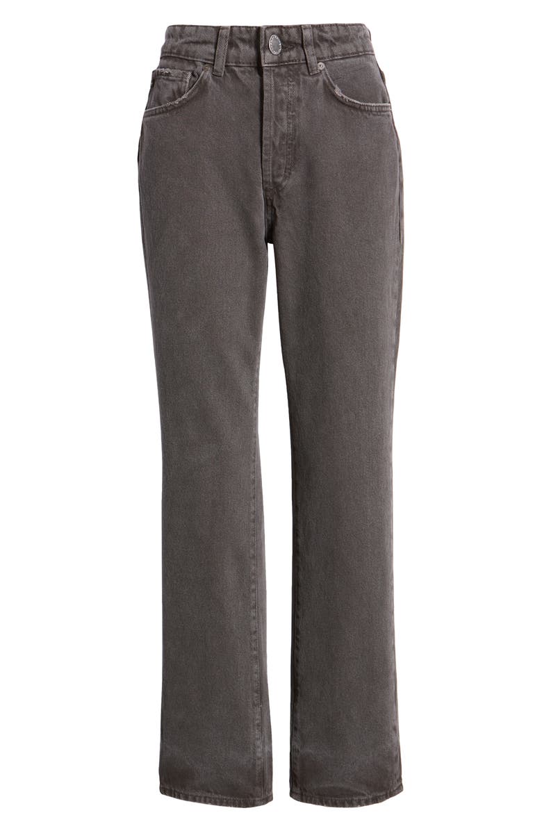 AG Alexxis High Waist Straight Leg Jeans, Alternate, color, 90S Faded Black