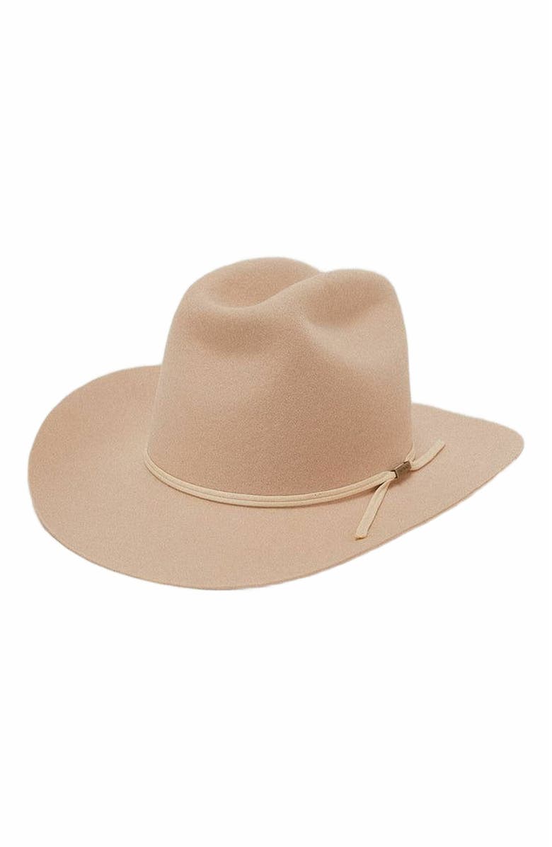 Two Roads Hat Co. Butler County Retro Western Hat, Main, color, Buckskin