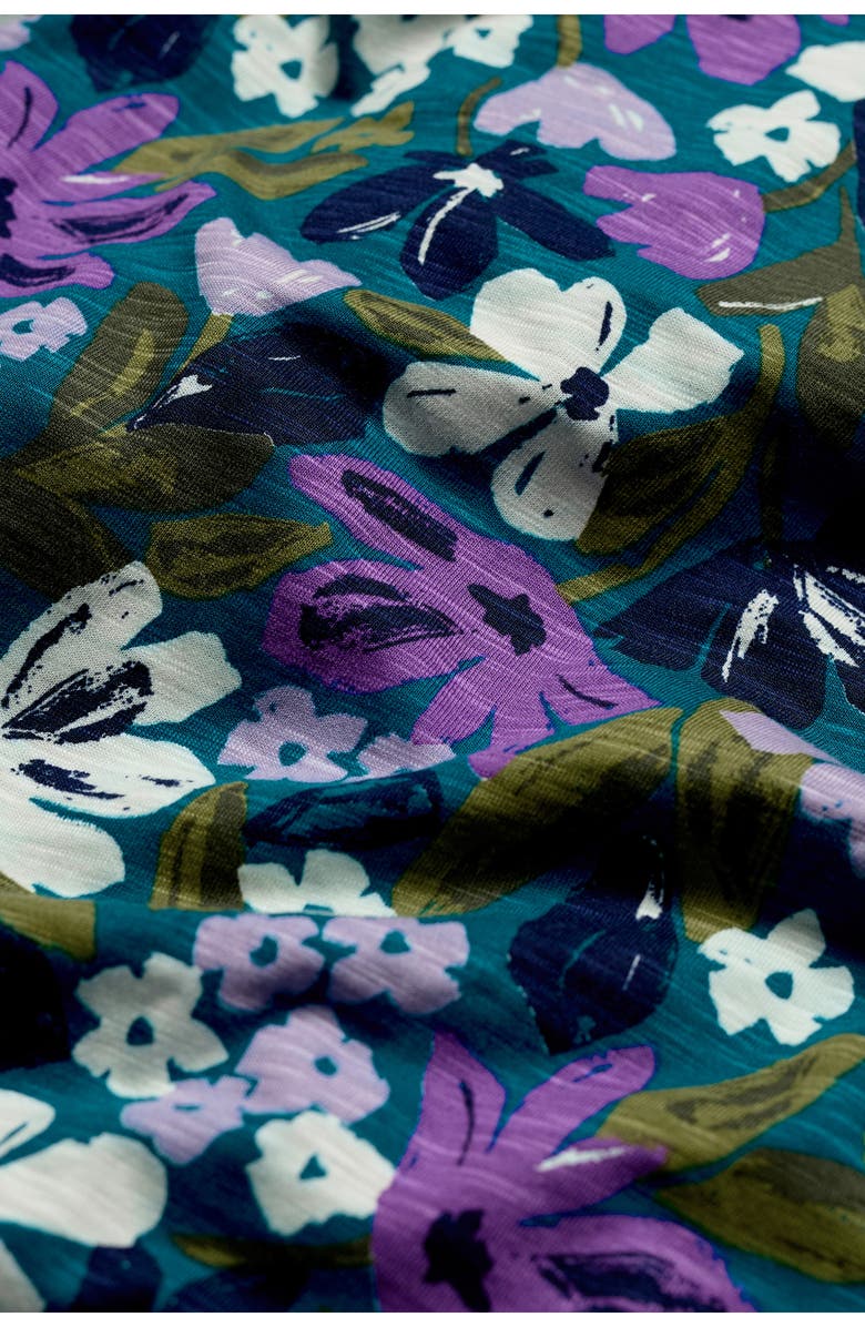 Seasalt Cornwall Chateaux Floral Organic Cotton Maxi Dress, Alternate, color, Crayon Floral Dark Drift