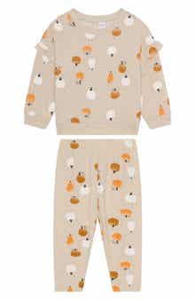 Petit Lem Kids' Print Sweatshirt & Sweatpants Set