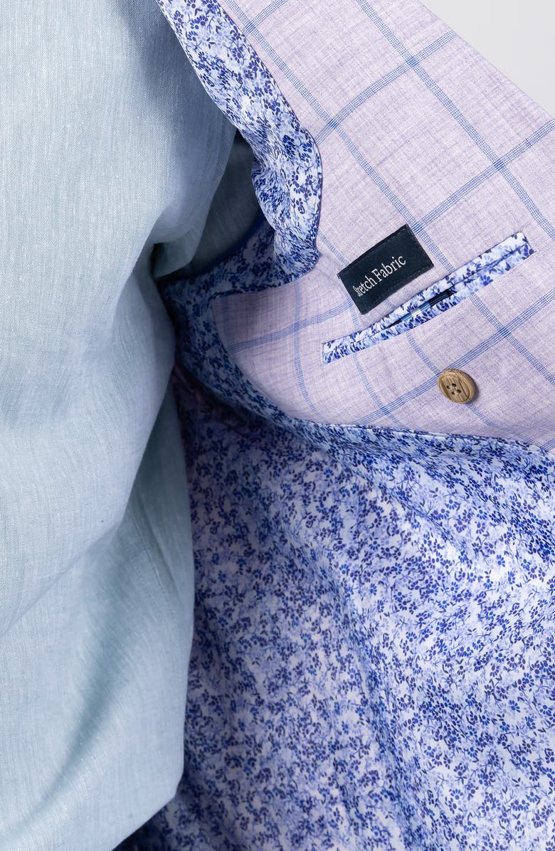 TailorByrd Mélange Yarn Dyed Windowpane Sport Coat, Alternate, color, Lilac