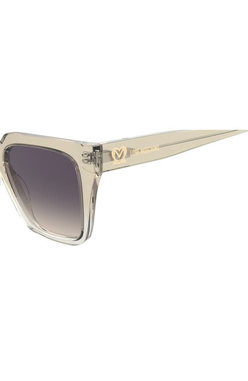 Love Moschino 52mm Square Sunglasses In Beige