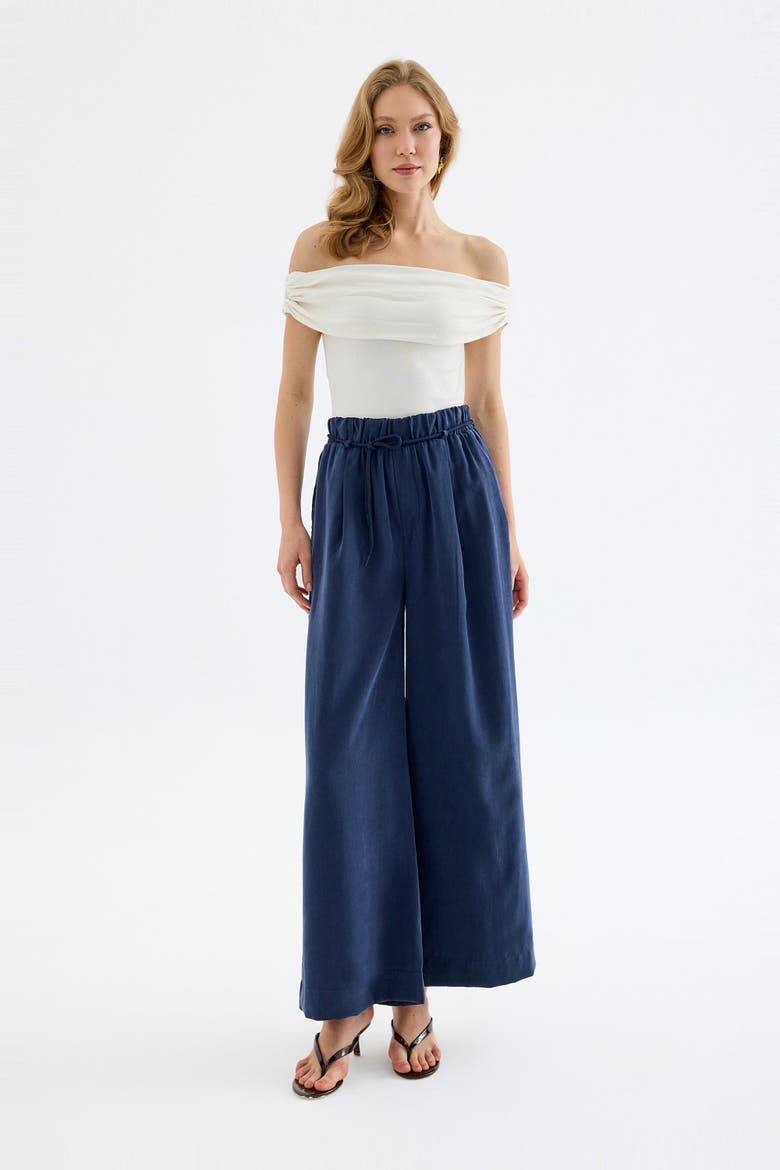 Calira Modal Wide Leg Pants, Main, color, Blue