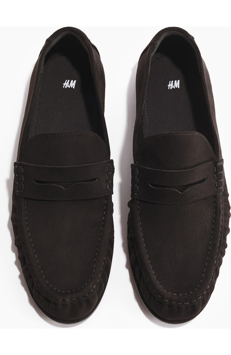 H&M Penny Loafers, Alternate, color, Black