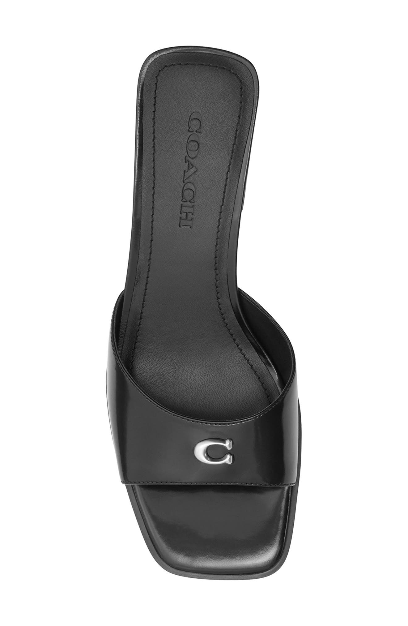 COACH Sculpted C Block Heel Sandal, Alternate, color, 