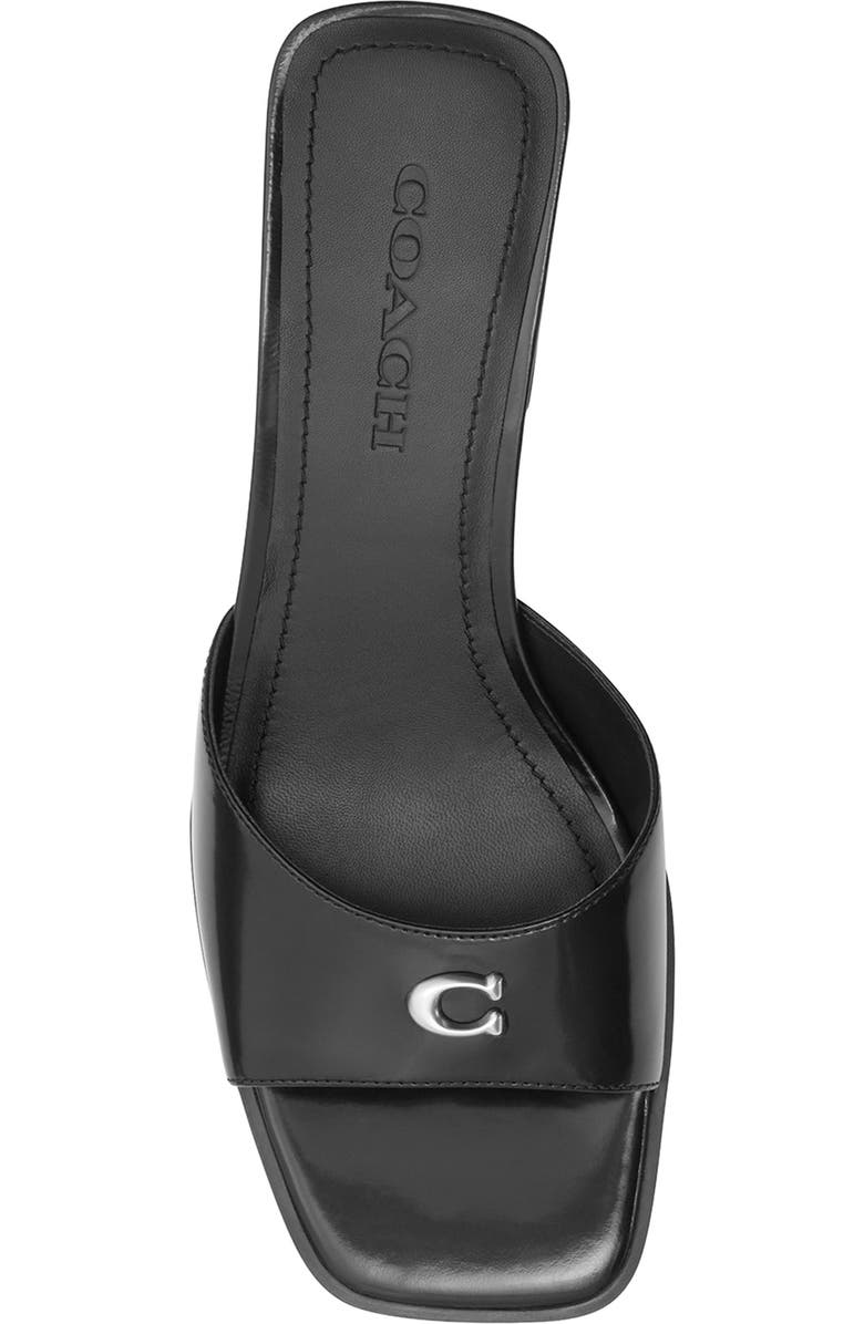 COACH Sculpted C Block Heel Sandal, Alternate, color,