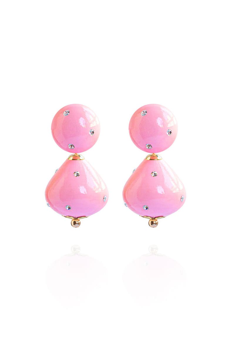 Nina Jet Earrings, Main, color, Taffy