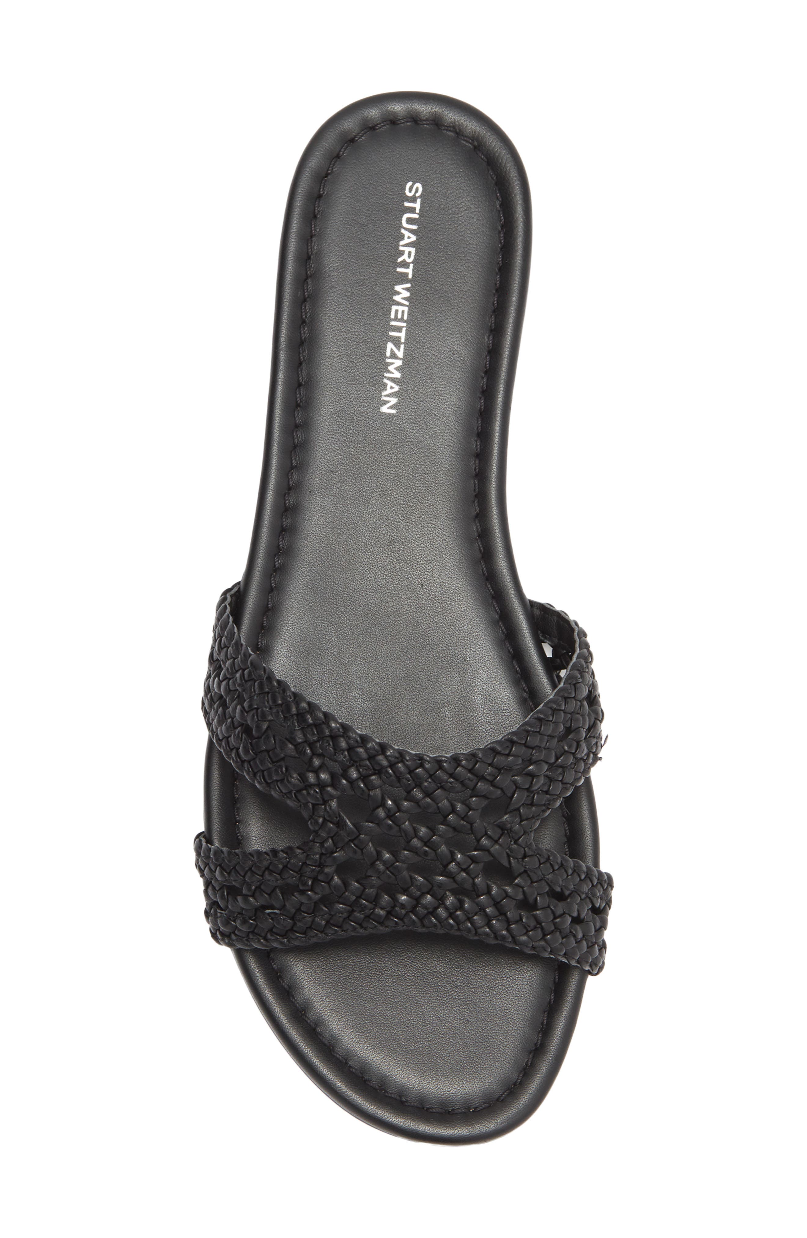 Stuart Weitzman Briar Slide Sandal, Alternate, color, Black