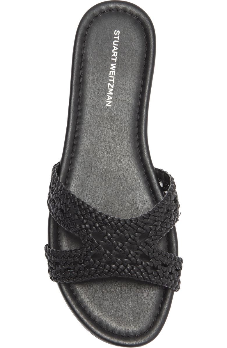 Stuart Weitzman Briar Slide Sandal, Alternate, color, Black