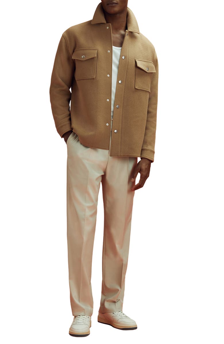 Reiss x McLaren Formula 1 Team Collection Clarke Wool Blend Shirt Jacket, Alternate, color, 