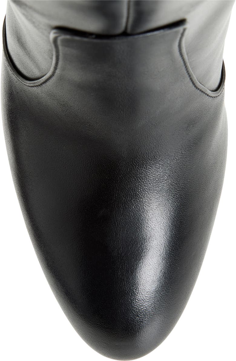 Stuart Weitzman Vida 100 Knee High Leather Boot, Alternate, color, Black