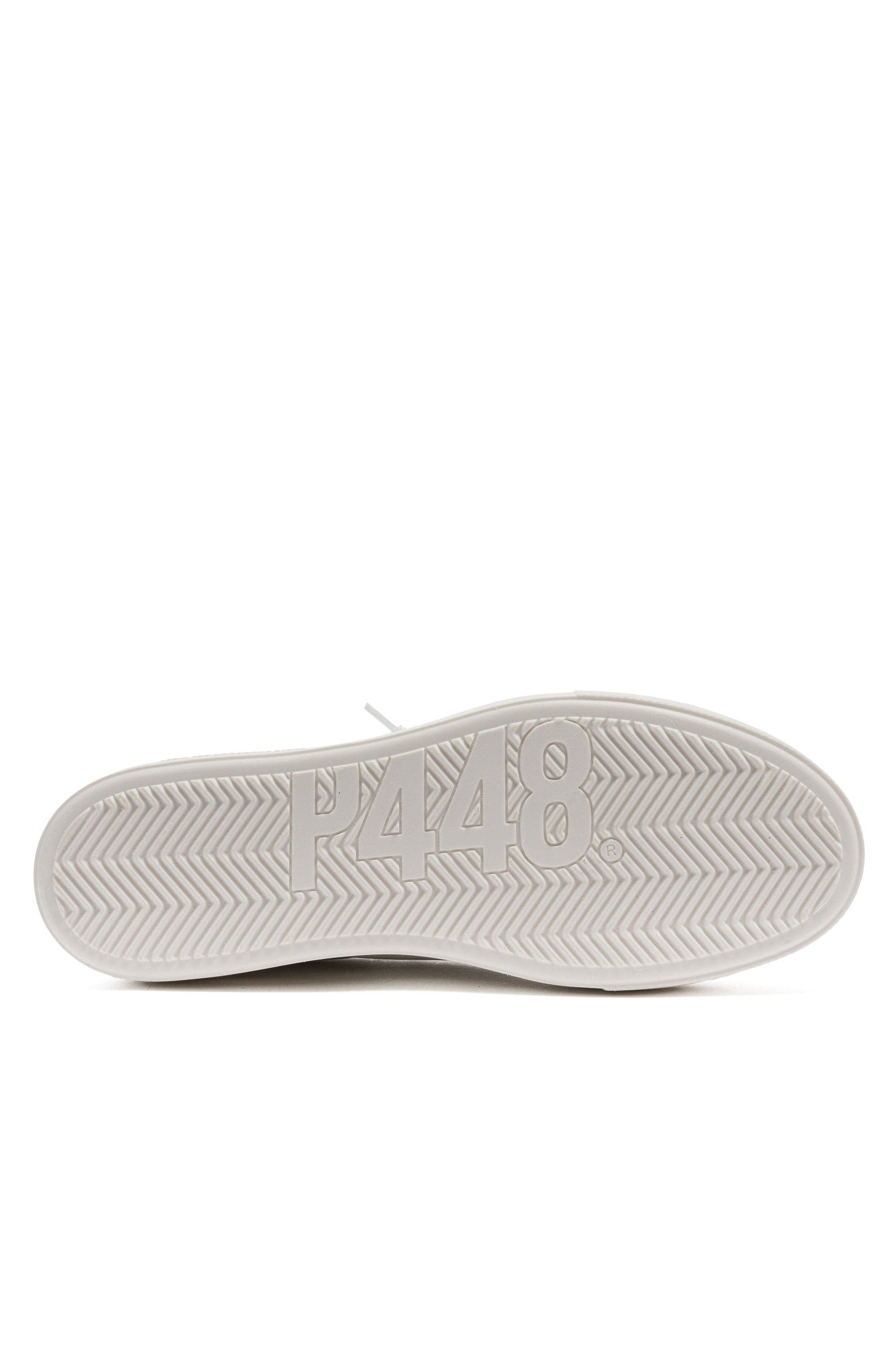 P448 Thea Platform Sneaker, Alternate, color, White/Metallic