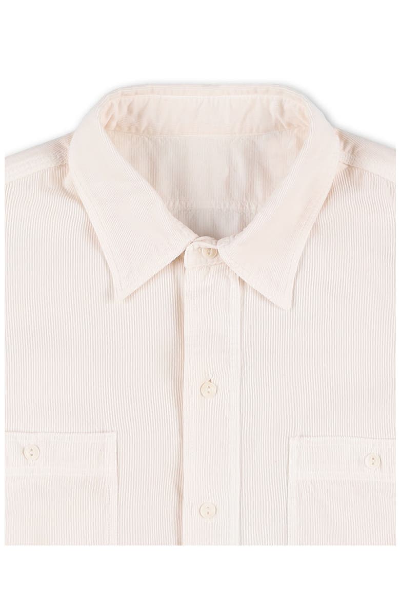Work Corduroy Shirt, Alternate, color, OFF WHITE