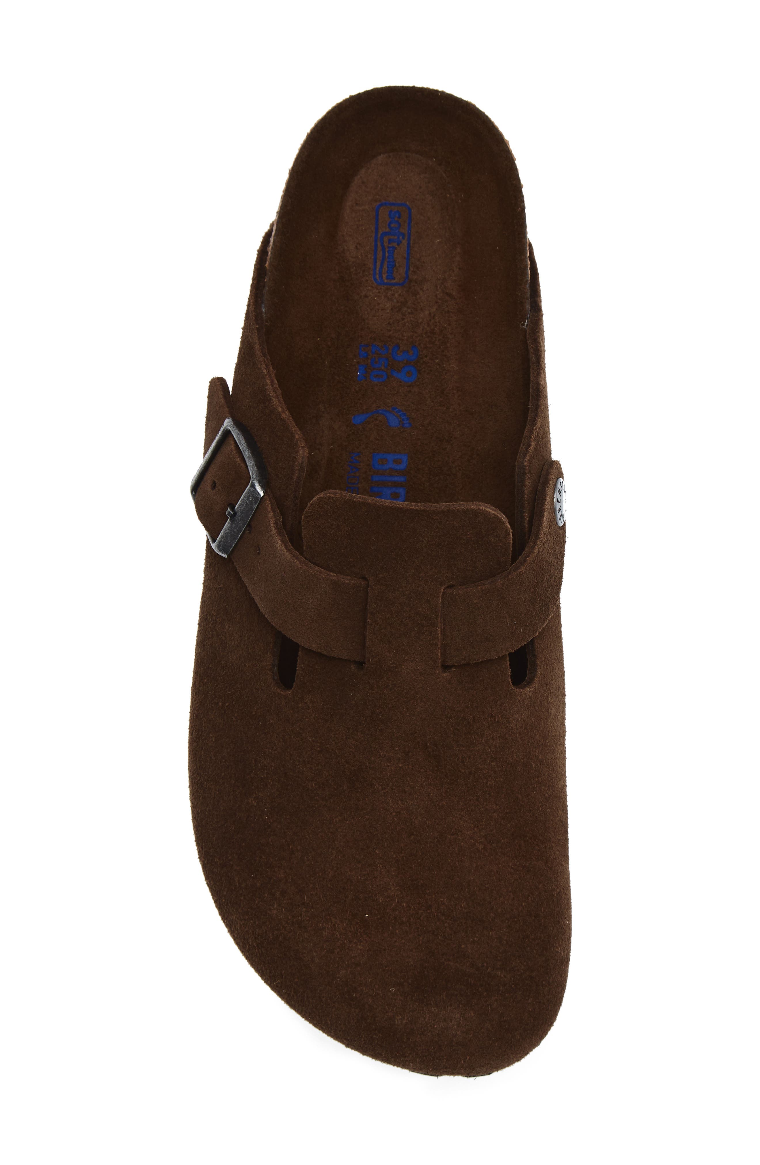 Birkenstock Boston Soft Footbed Clog, Alternate, color, Carafe Suede