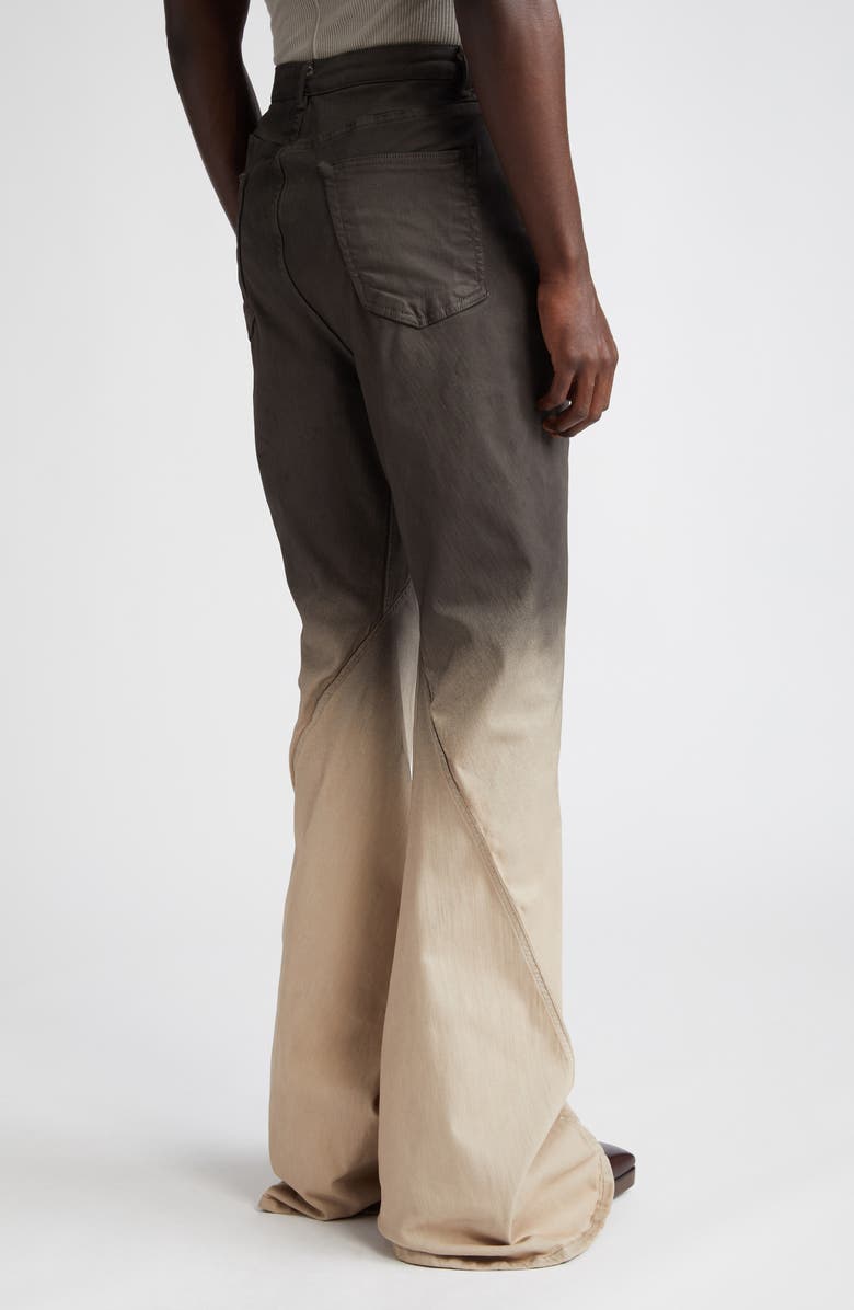 Rick Owens Pantaloni Bias Cut Stretch Bootcut Jeans, Alternate, color,