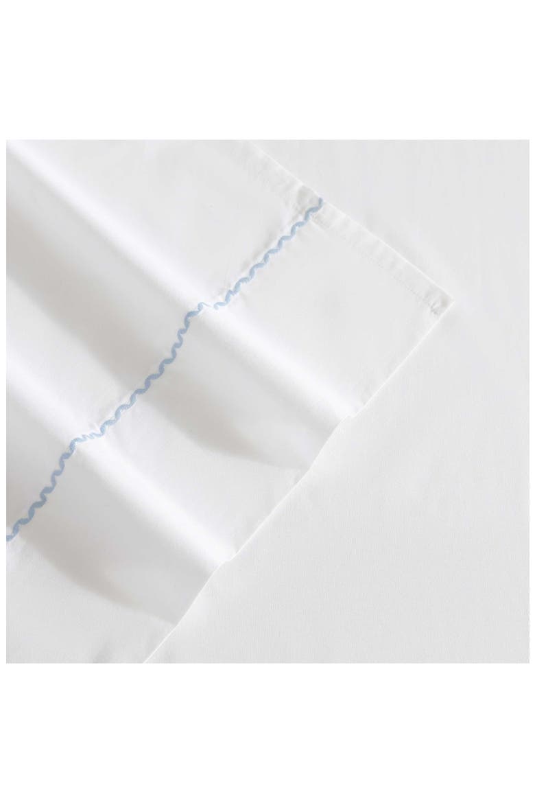 Scallop Embroidered 4-Piece Sheet Set, Alternate, color, PASTEL BLUE