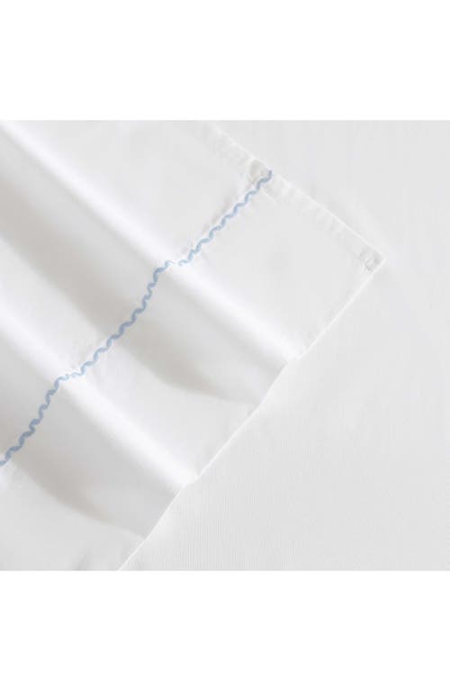 Laura Ashley Scallop Embroidered 4-piece Sheet Set In Pastel Blue