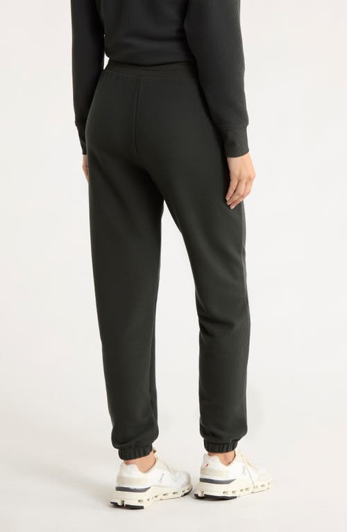 Free Fly Waffle Knit Joggers In Black